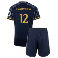 Real Madrid Eduardo Camavinga #12 Replica Away Minikit 2023-24 Short Sleeve (+ pants)
